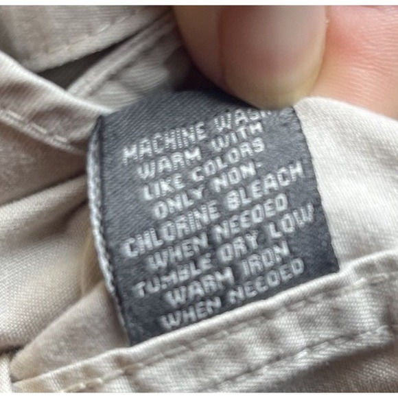 Croft & Barrow Men's XLT Beige Long‎ Sleeve Button Down Shirt 100% Cotton - Picture 6 of 9